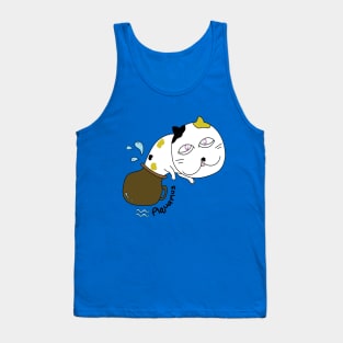 Aquarius zodiac funny cat Tank Top